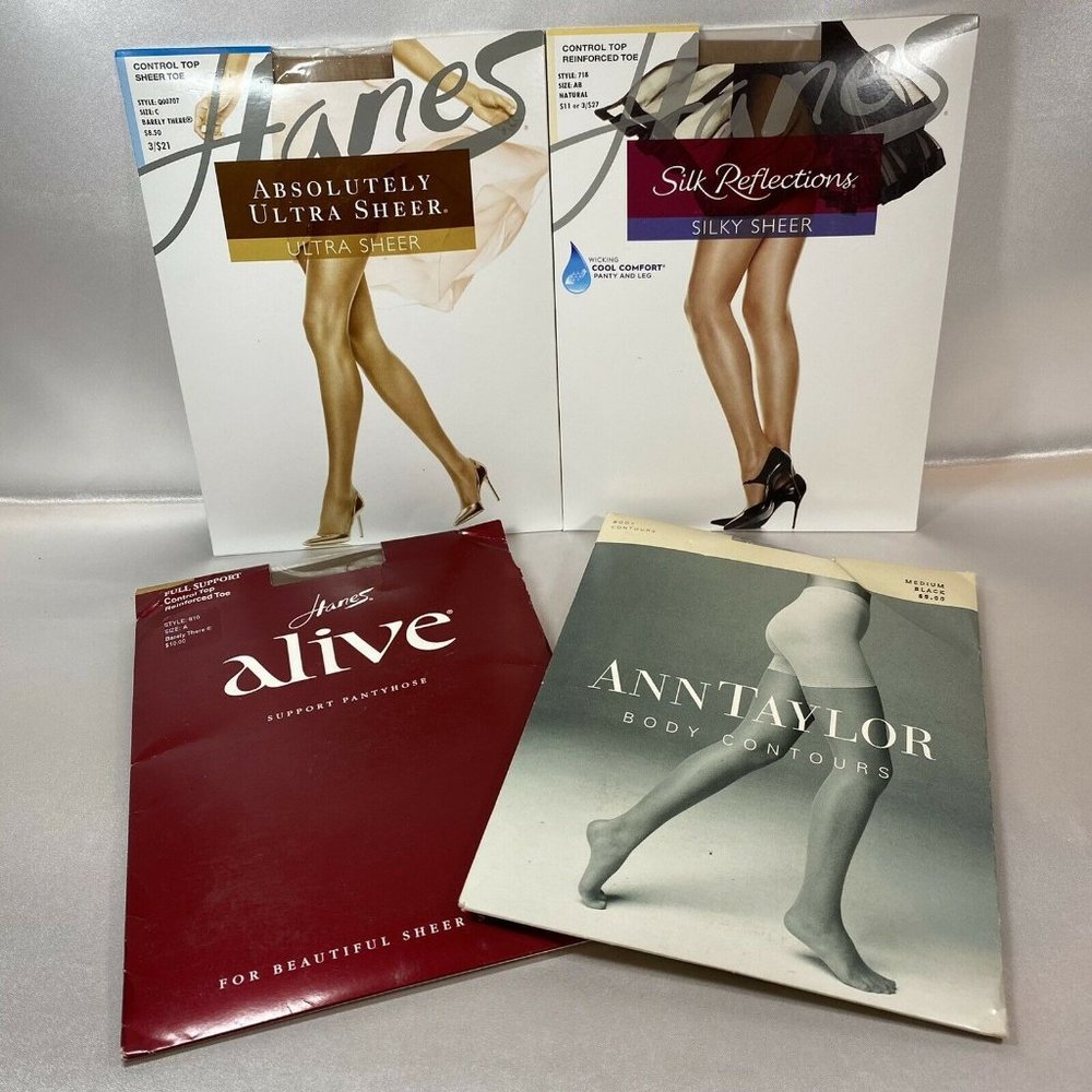 Vintage Hanes Ann Taylor Hoisery Nylon Pantyhose
